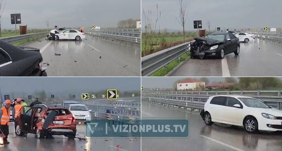 Aksident zinxhir në aksin Fier-Vlorë, disa të lënduar, mes tyre dhe një foshnjë 1-vjeç