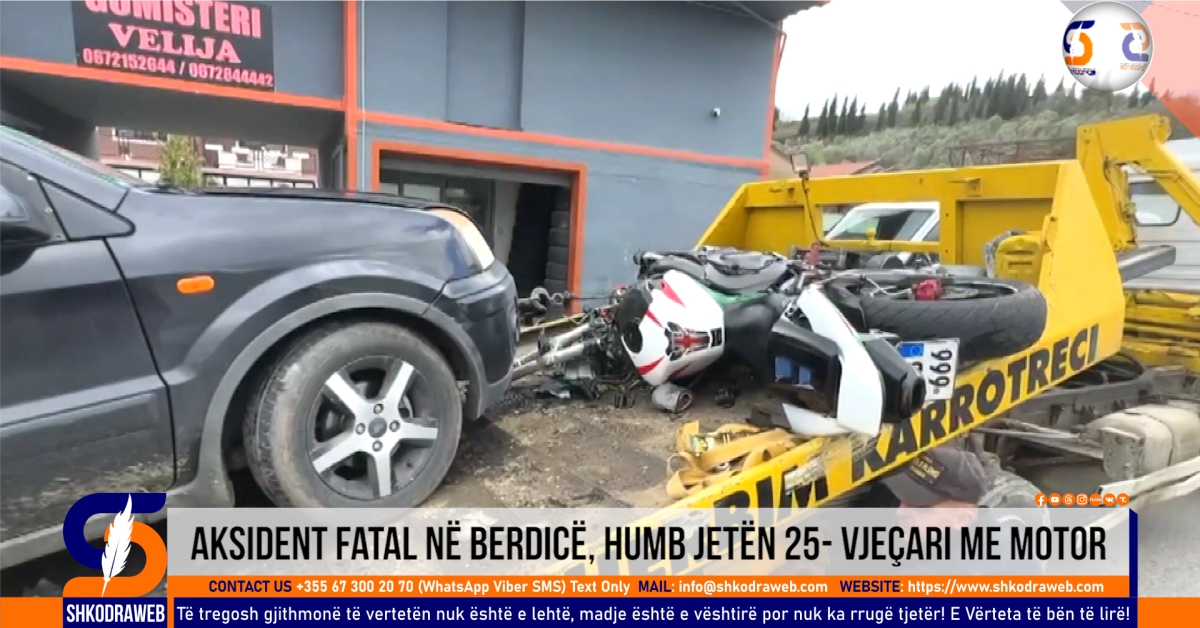 EMRI+VIDEO – Aksident tragjik në Berdicë të Shkodrës, humb jetën 25- vjeçari që lëvizte me motor…