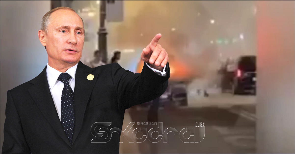 FOTOLAJM – Limuzina e presidentit rus shpërthën në mënyrë misterioze në Moskë, atentat i dështuar ndaj Putin?