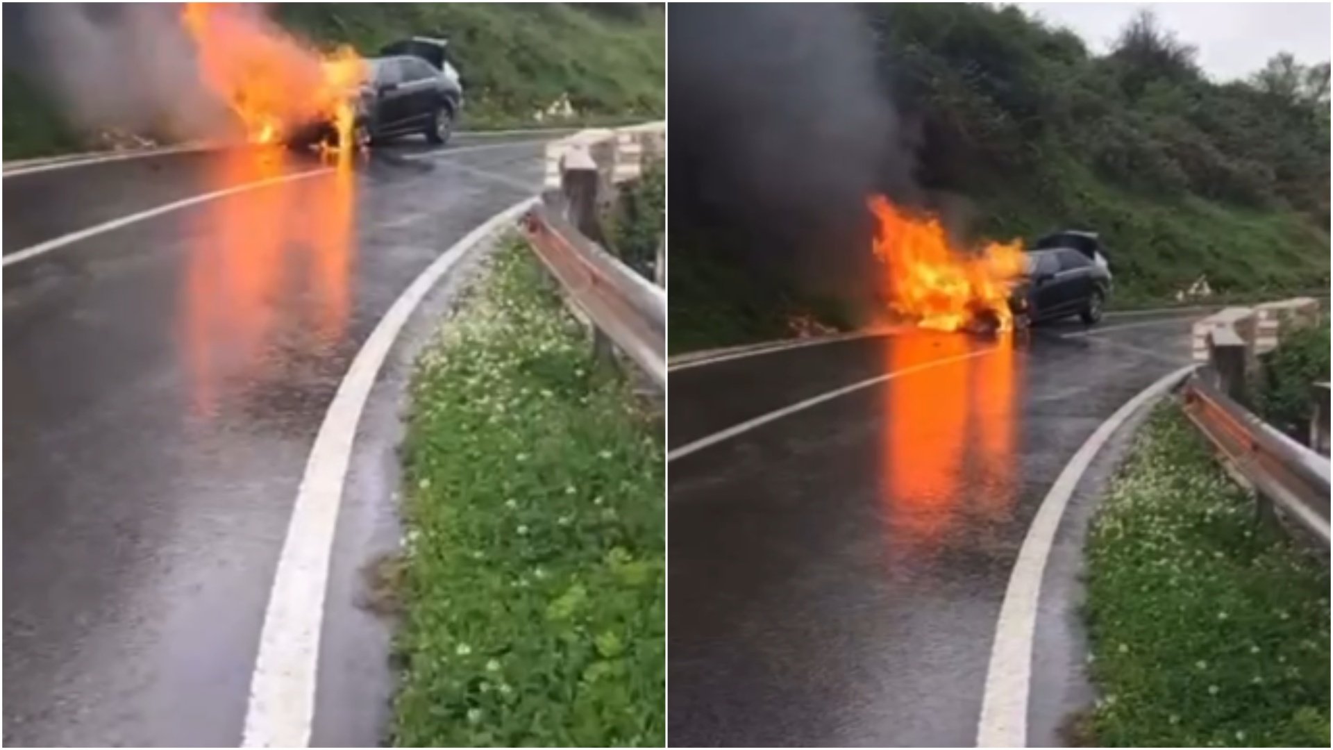 “Mbulohet” nga flakët makina në Sarandë, momente paniku për drejtuesin e mjetit dhe familjen e tij