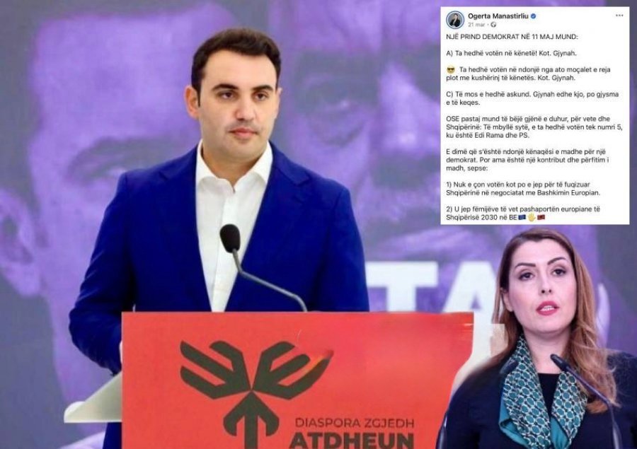 Me fakte e prova/ Ogerta Manastirliu thirrje prindërve të votojnë symbyllur PS’/ Këlliçi: Skandaloze! SPAK të zgjohet…