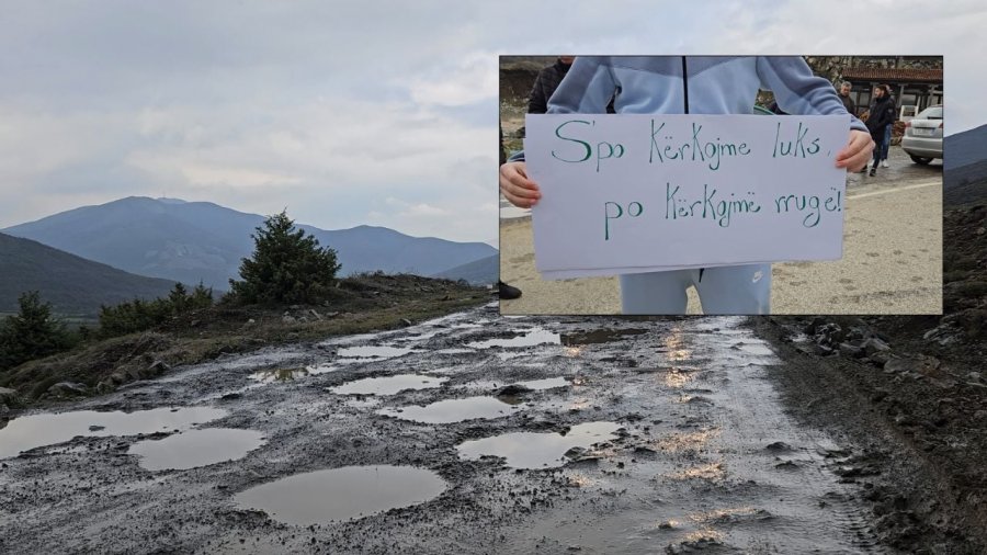Në protestë për rrugën e amortizuar në Tropojë dhe Has, banorët bllokojnë qarkullimin