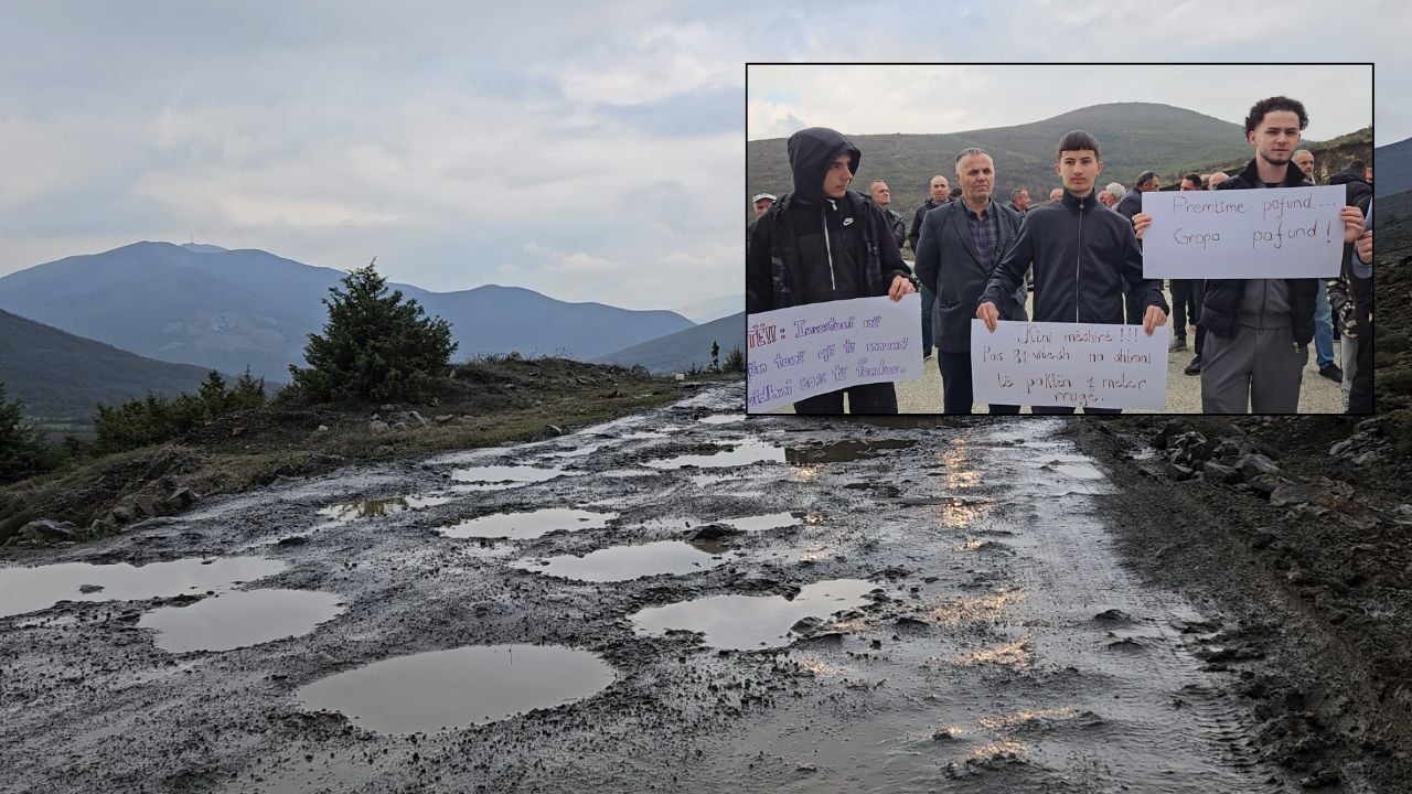 Protestë në Tropojë dhe Has/ Banorët bllokojnë rrugën për gjendjen e degraduar të rrugëve