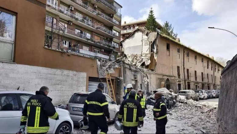 Shpërthimi shemb ndërtesën dy-katëshe në Romë, skocezi nxirret i gjallë me djegie të rënda