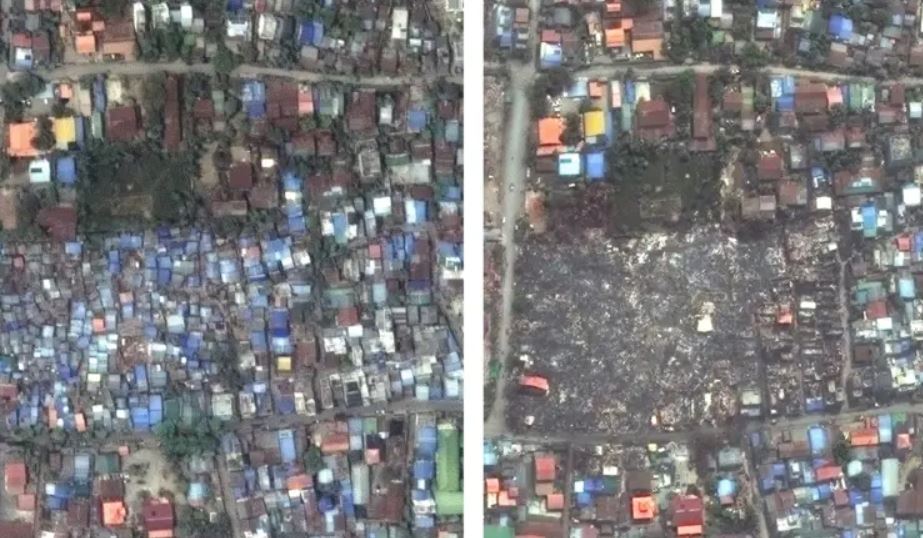 Tërmeti vdekjeprurës në Mianmar, imazhet satelitore tregojnë shkallën e shkatërrimit të ndërtesave