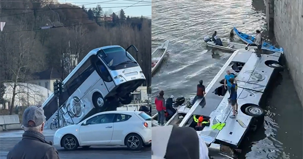 Tragjedi në Torino: Autobusi turistik bie në lumin Po, shoferi humb jetën