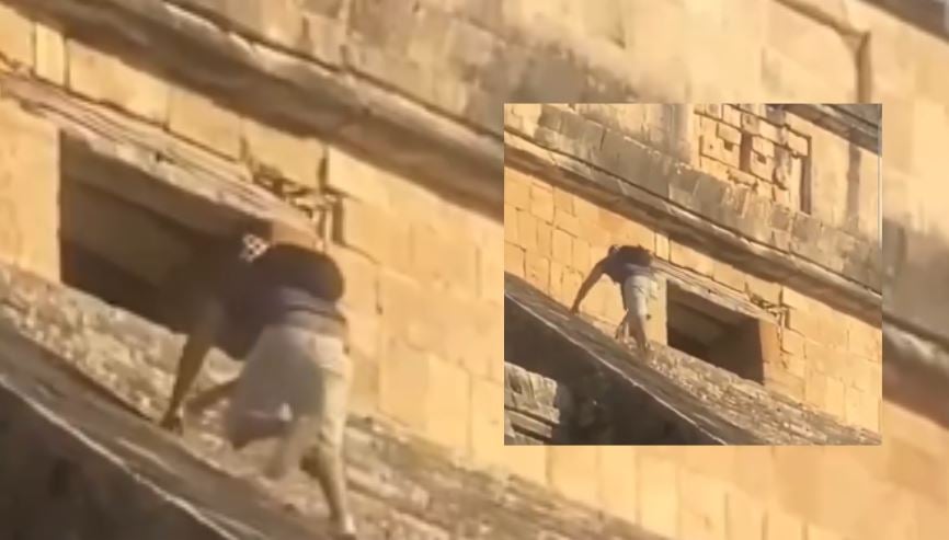 U ngjit në tempullin Maya, sulmohet nga turma para se të arrestohet turisti gjerman në Meksikë
