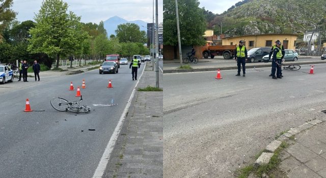 Aksident në Shkodër, makina përplas biçikletën, plagoset 79-vjeçari