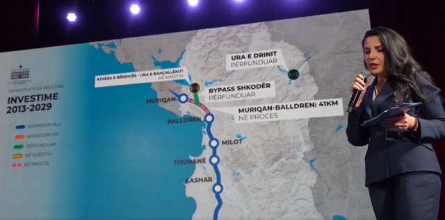Belinda Balluku shpjegon investimet dhe projektet në infrastrukturë dhe energjitikë