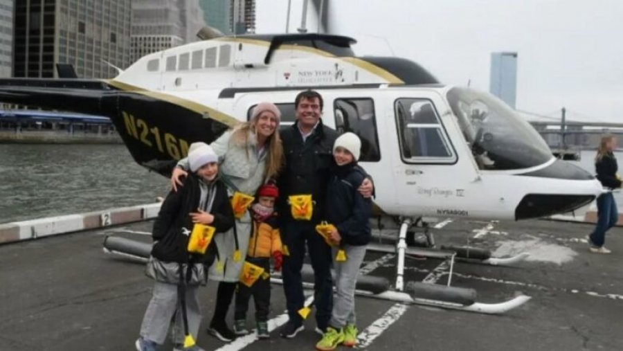 Foto e fundit pak çaste para tragjedisë me helikopter në New York – CEO i Siemens Spanjë së bashku me gruan dhe tre fëmijët