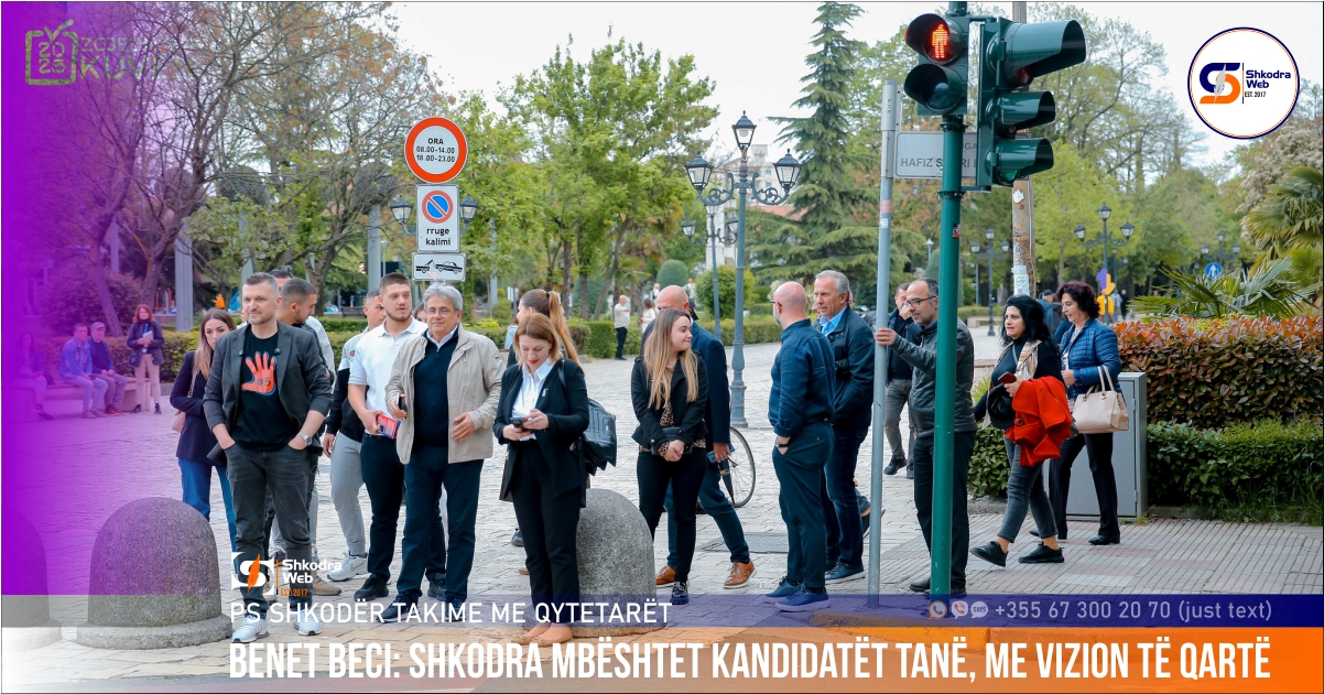 FOTO – PS nis takimet në terren, drejtuesi politik Benet Beci takohet me qytetarët në terren…