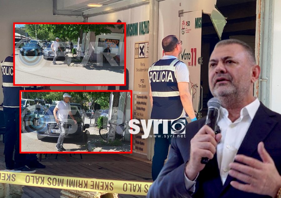 FOTO/ Sherri te zyrat e PSD- Autori shkoi me armë në dorë bashkë me djalin