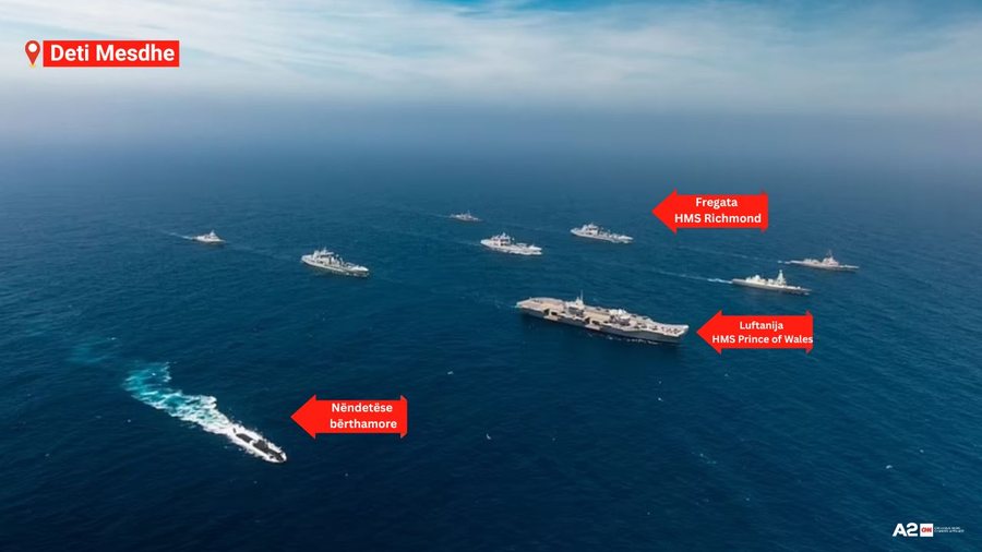 “Gati për çdo skenar, të armatosur deri në dhëmbë!” Mbërrin në Mesdhe flota më e madhe britanike