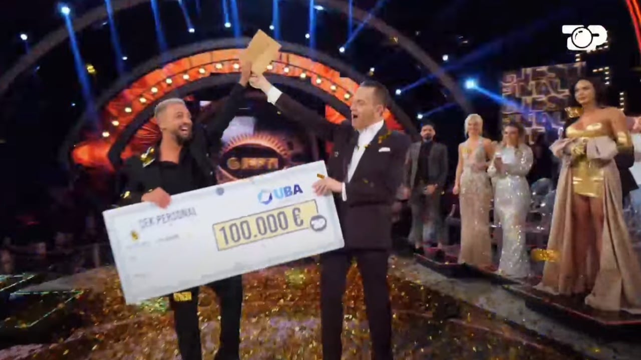 Gjesti zyrtarisht fitues i edicionit të 4-të të BBV Albania, ngre çekun 100 mijë euro: Natën e mirë!