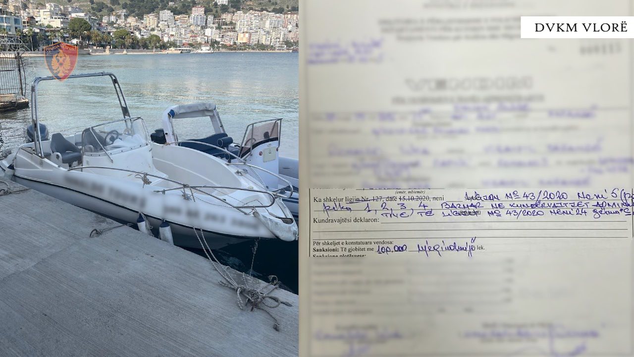Gjobë “e kripur” në Sarandë, dy mjete lundruese bllokohen për mungesë lejesh