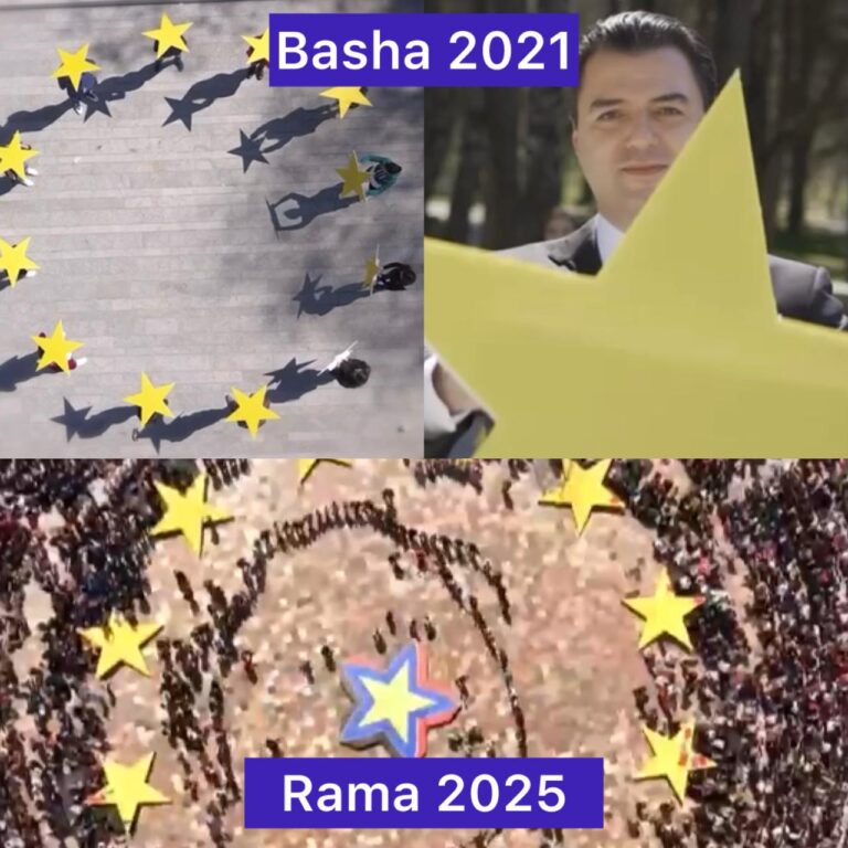 Kryeministri ‘ngel në klasë’/ Hapi zyrtarisht fushatën e tij politike, Rama kopjon skenografinë e Bashës në 2021-shin