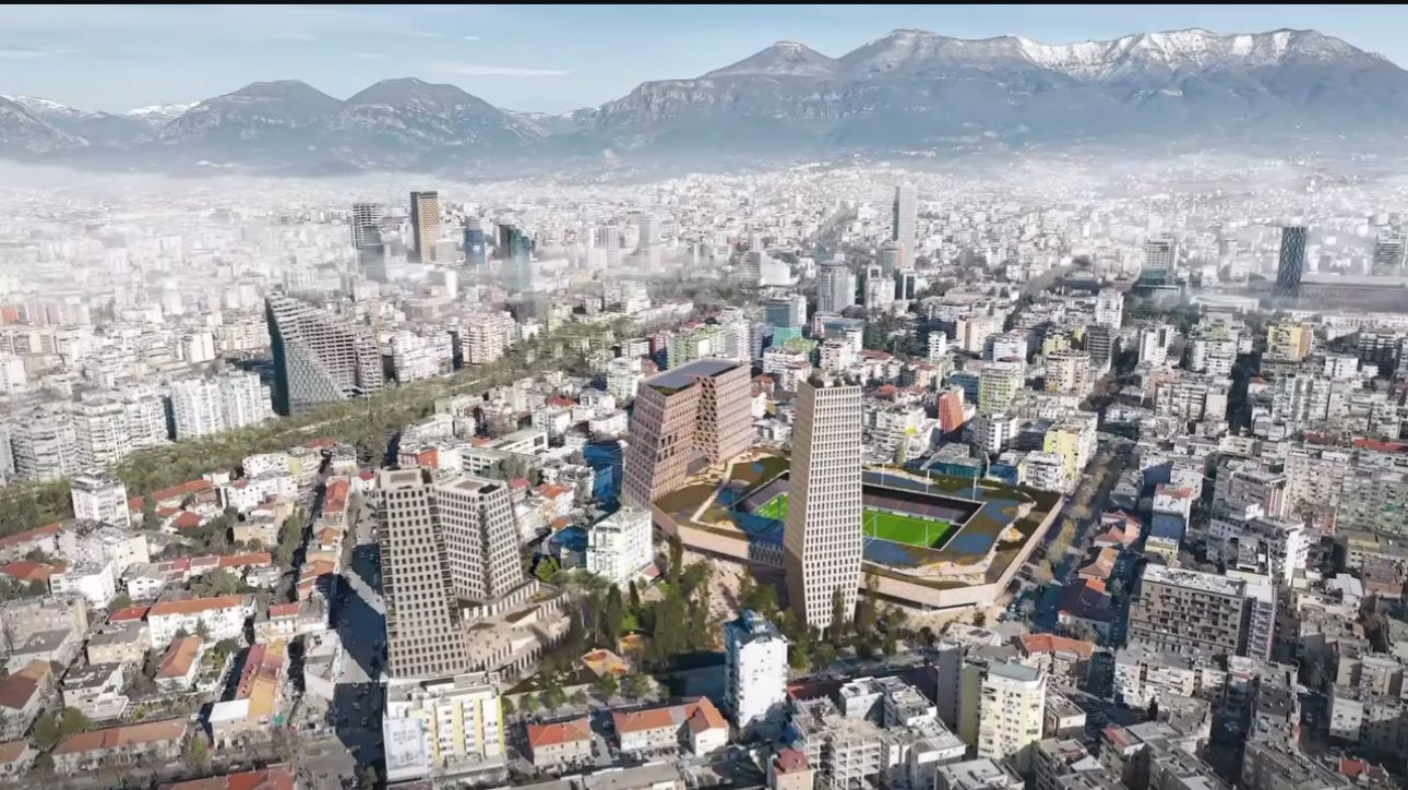Kryeqyteti me stadium të ri, dalin pamjet e para të projektit! Shtëpia e re e Tiranës duket fantastike (VIDEO)