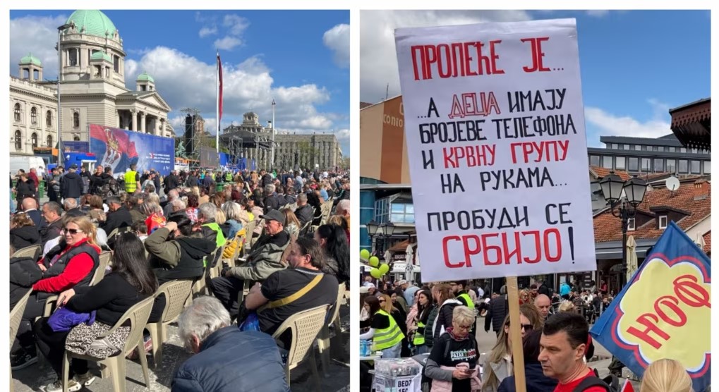 Kundërshtarët dhe mbështetësit e Vuçiç protestojnë në qytetet serbe mes tensioneve në rritje