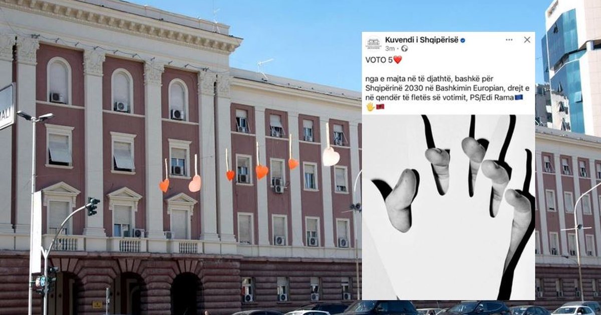 Kuvendi i Shqipërisë publikon postimin “Voto PS”, reagimi: Nuk jemi përfshirë në fushatë!