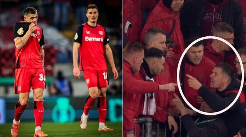 Leverkuseni eliminohet nga Kupa e Gjermanisë, Granit Xhaka përplaset me tifozët