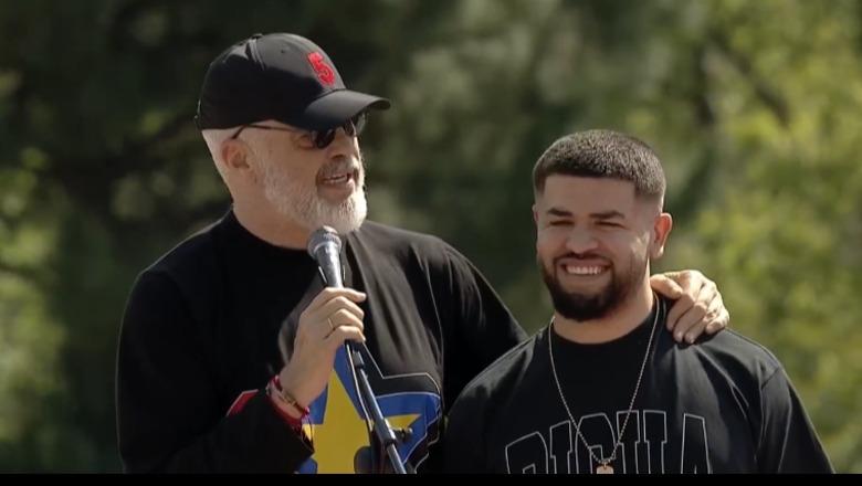 LIVE/ Rama prezanton këngën e fushatës, këndohet nga Noizy: Ky është momenti ynë! Nuk kthehemi më pas