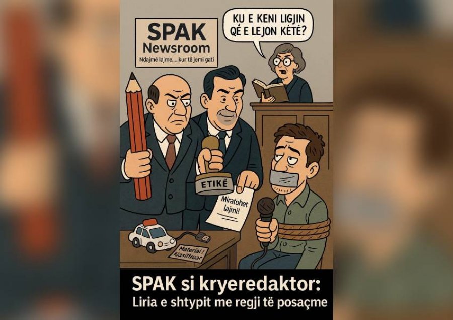 Manuali i ri i gazetarit investigativ, hape gojën, merr leje, pastaj shkruaj. SPAK si kryeredaktor: Liria e shtypit me regji të posaçme!