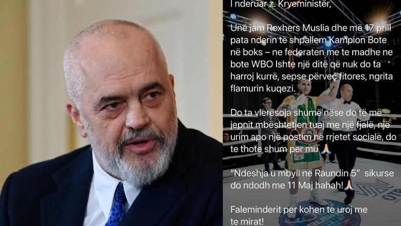 “Ndeshja u mbyll në raundin e 5, si në 11 Maj”/Rama poston mesazhin e kampionit shqiptar në boks: Të falenderoj