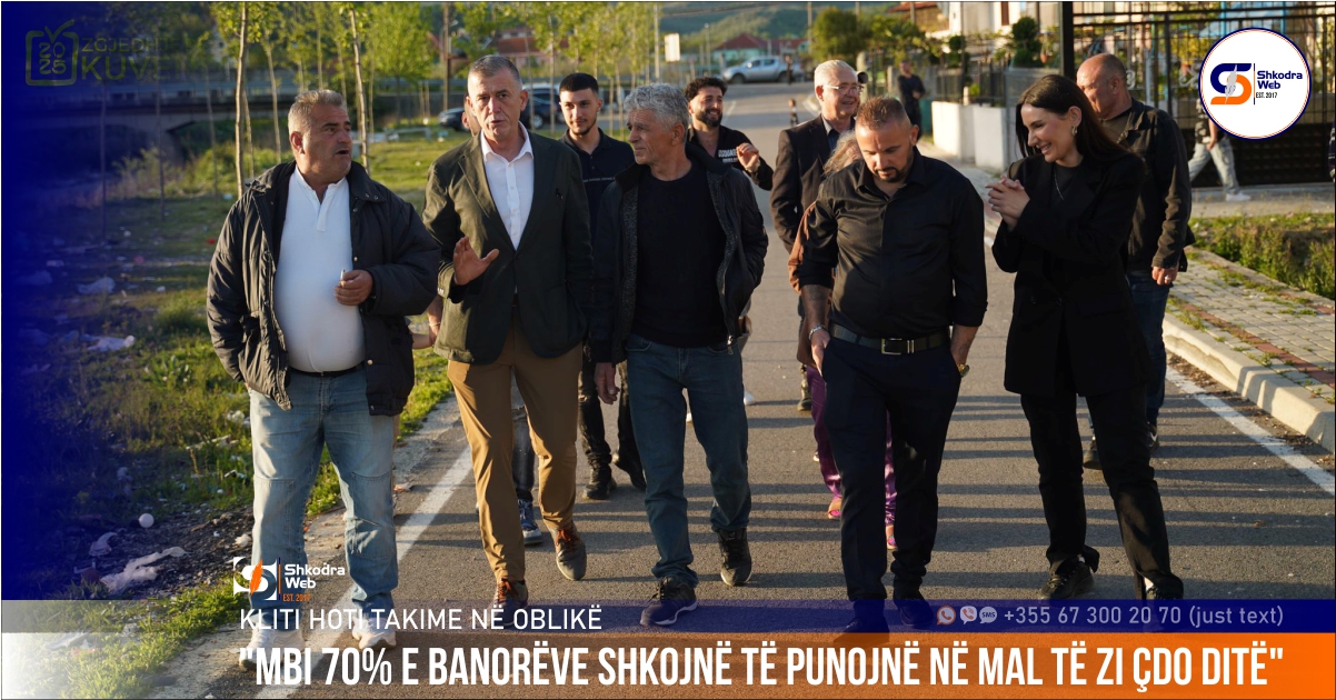 “Në Shqipëri mungon puna”, Kliti Hoti takime në Oblikë: Mbi 70% e banorëve punojnë në Mal të Zi çdo ditë