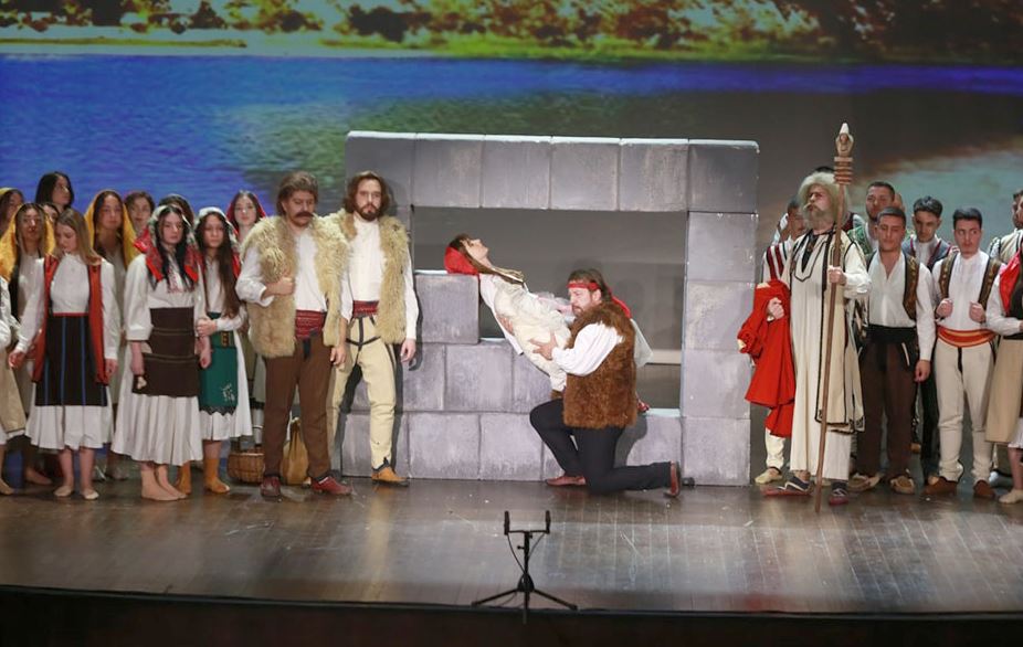 Opera “Rozafa” në sallën e Universitetit të Arteve, një premierë botërore e kompozitorit David Tukiçi