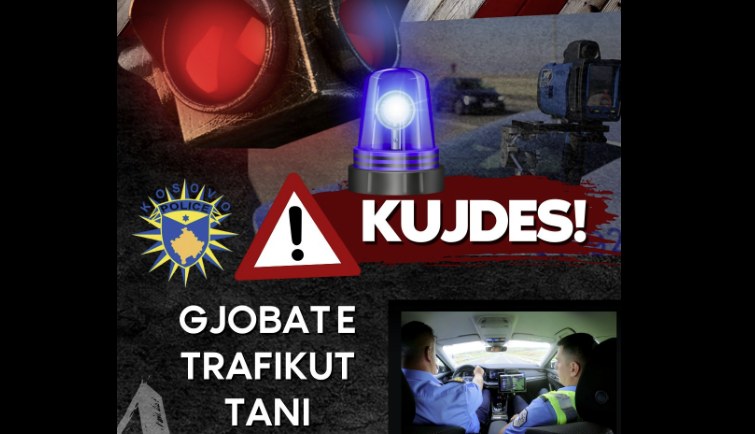 Policia me njoftim: Nga 3 prilli gjobat e trafikut do ju vijnë në adresën tuaj