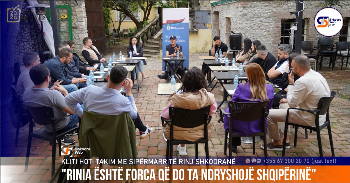 “Rinia është forca që do ta ndryshojë Shqipërinë”, Kliti Hoti takim me sipërmarrësit e rinj shkodranë…