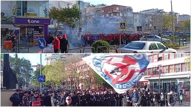 VIDEO: Derbi i Tiranës, tifozët marshojnë drejt stadiumit me entuaziazëm