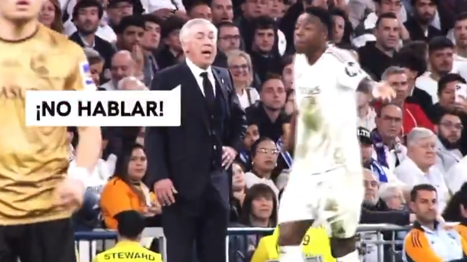 VIDEO/ Edhe Ançelotit ka filluar “t’i shpifet” sjellja e Vinicius Junior në fushë, zbulohet biseda pas ankesave të brazilianit: Mos fol, shko luaj