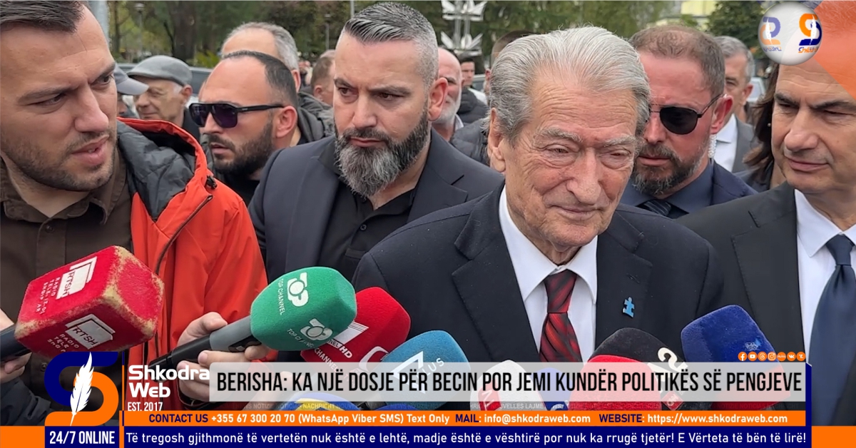 VIDEO – “Ka një dosje të Ramës për Benet Beci”, Berisha nga Shkodra: Jemi kundër politikës së pengjeve
