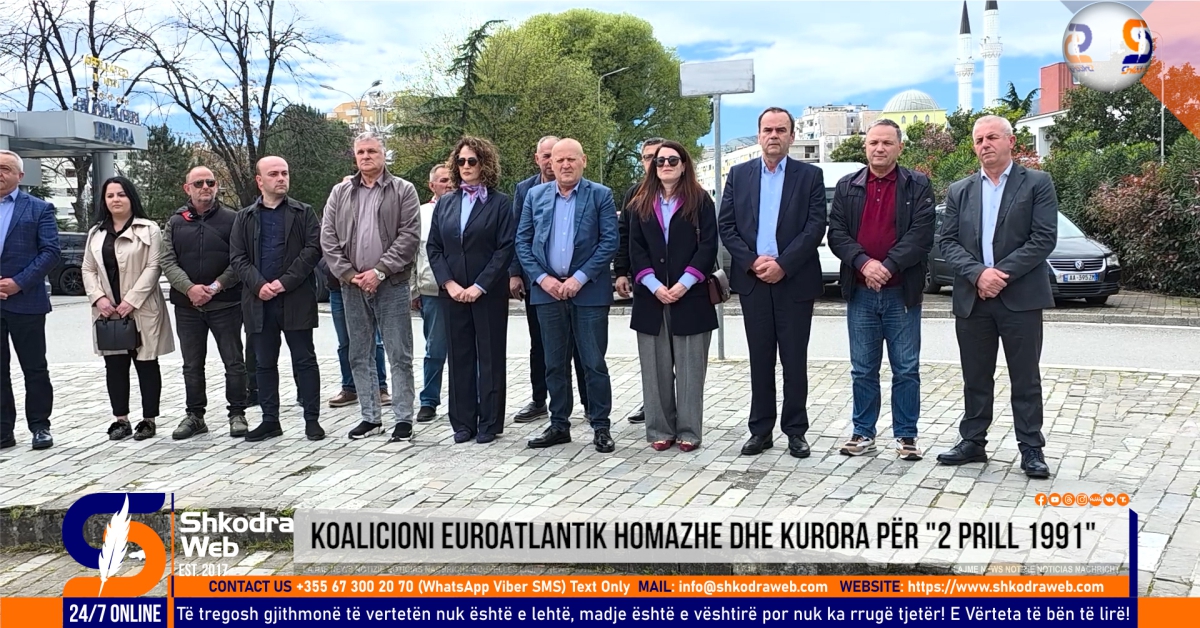 VIDEO – Koalicioni Euroatlantik homazhe dhe kurora me lule në memorialin e “2 Prill 1991″…