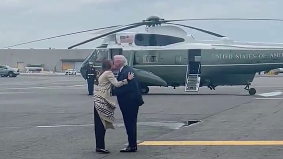 VIDEO/ Krizë mes Donald e Melania Trump? Një puthje në faqe dhe…