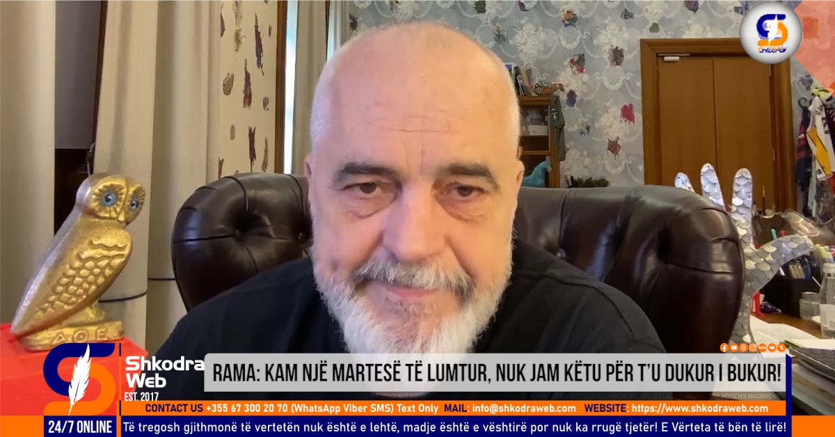 VIDEO – “Nuk jam këtu për t’u dukur i bukur”, Rama batuta në “Sy m’Sy”: Kam një martesë të lumtur…