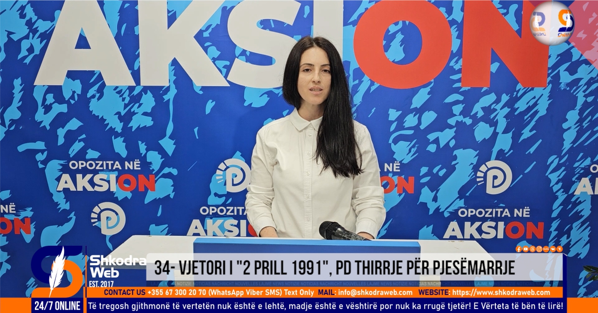 VIDEO – Përkujtohet 34- vjetori i “2 Prill 1991”, i pranishëm Berisha, PD thirrje shkodranëve për pjesëmarrje