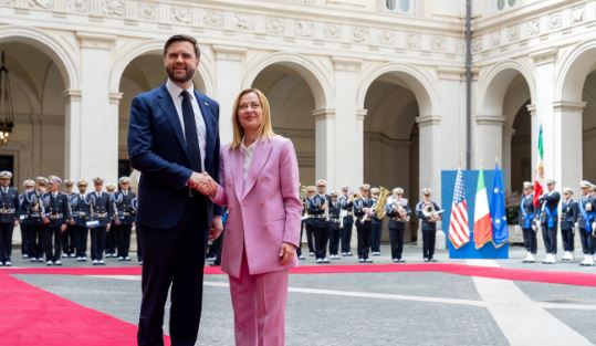 Zv/presidenti Vance në Romë, takim me Melonin dhe vizitë në Vatikan: Italia, një aleat i madh i SHBA-ve
