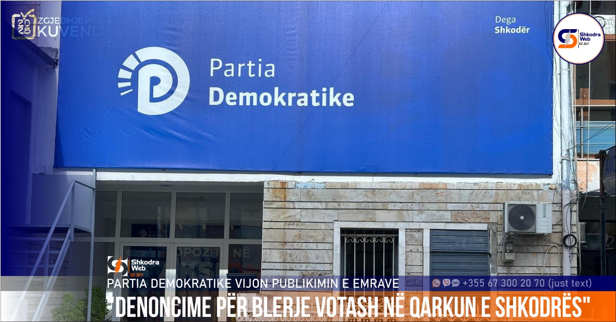 “Denoncime për blerje votash…”, Partia Demokratike Shkodër publikon emrat në nivel qarku
