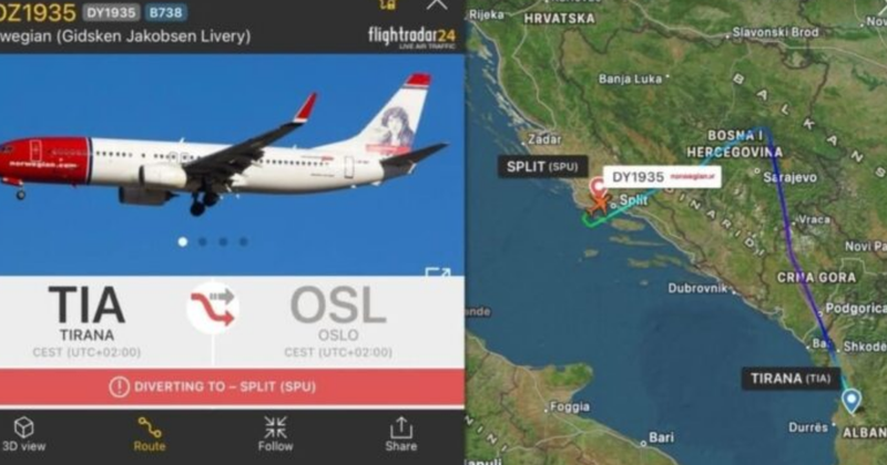 Dy herë në një ditë/ Iu kris xhami, avioni i linjës Tiranë-Oslo bën ulje emergjente në Kroaci