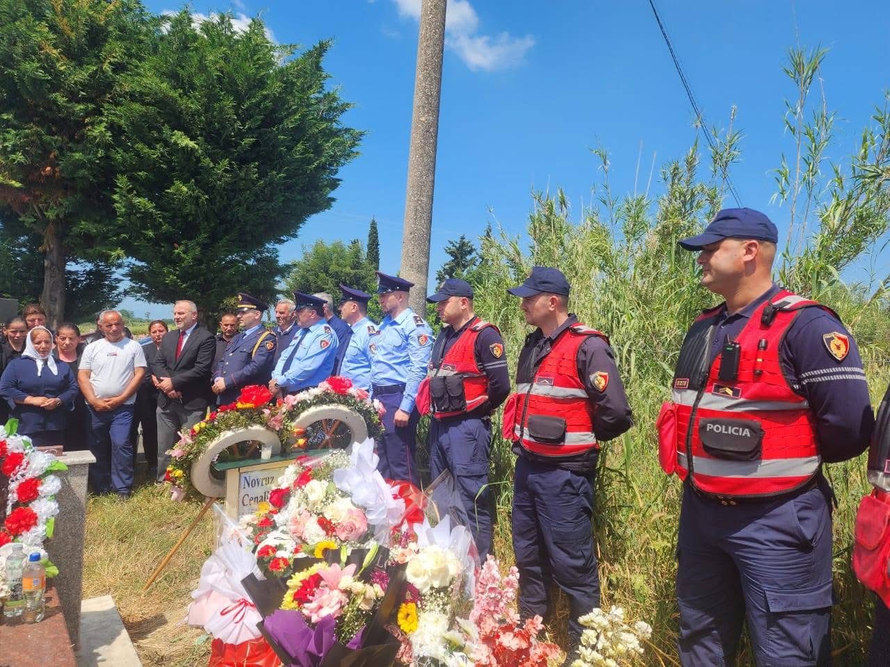 Fier – Ceremoni përkujtimore për Dëshmorin e Policisë Novruz Cenalia