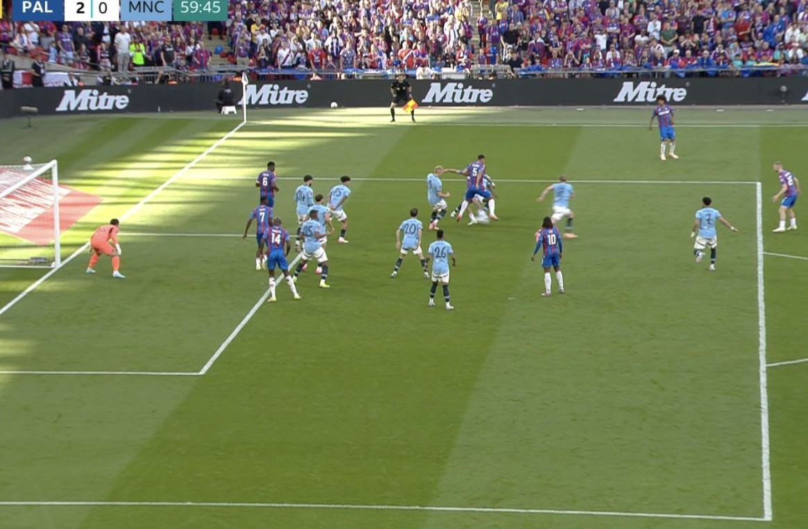 Finalja e Fa Cup: Crystal Palace shënon golin e dytë ndaj City-t, por VAR dhe arbitri mbajnë në lojë ekipin e Guardiolës