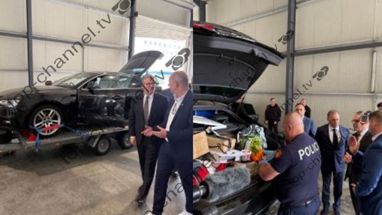 Fotot ekskluzive/ Kryeministri Keir Starmer në portin e Durrësit. Zbulohet qëllimi i vizitës