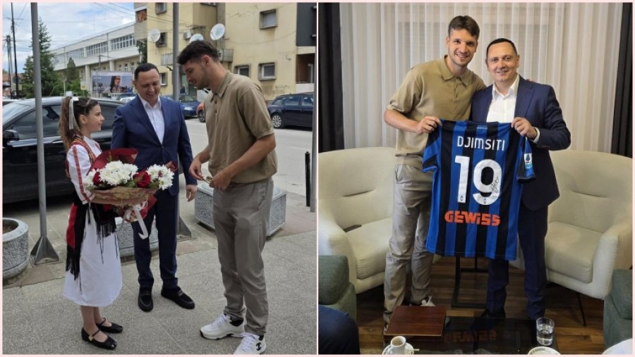 Futbollisti shqiptar nderohet në Bujanoc, dhe jep urimin e zemrës: Do Zoti, mposhtim Serbinë