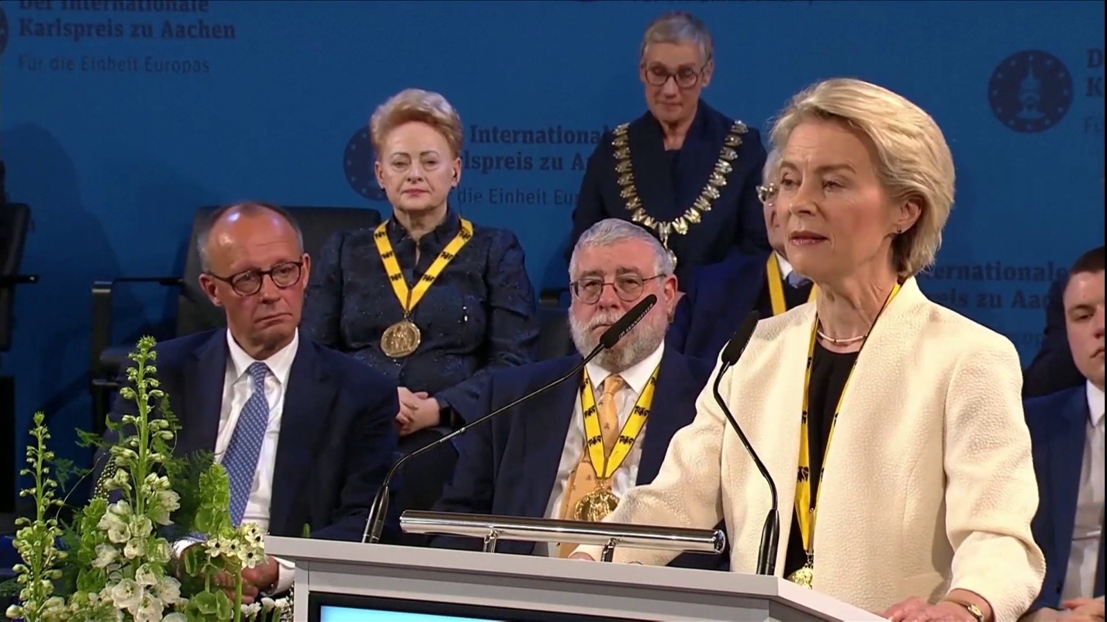 I pranishëm edhe Rama, Ursula von der Leyen nderohet me Çmimin “Karl i Madh”, thirrje për një Evropë të bashkuar dhe mbështetje për Ballkanin Perëndimor