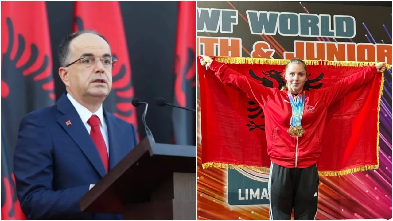 Kampione bote në peshëngritje, presidenti Begaj uron Enkileda Çarjan: Krenarë për ty!