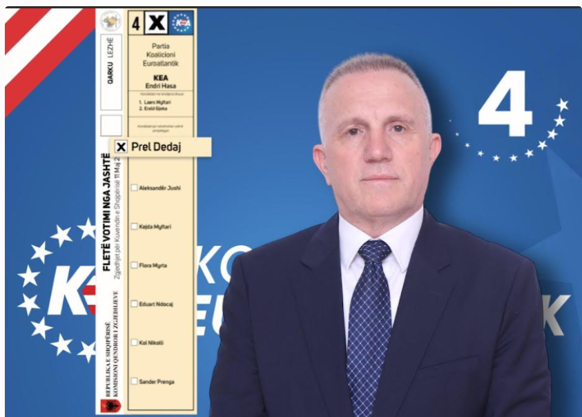 Kandidati demokrat euroatlantik, për qarkun Lezhë, Prel Dedaj: E diela e 11 majit do të jetë KOHA JONE! “Koha e tyre” ikën!