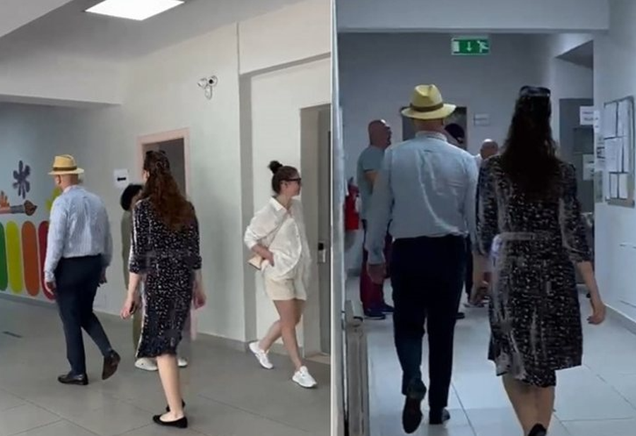 Me kapele në kokë, dhëndri i Berishës del nga ‘arresti shtëpiak’ për të votuar