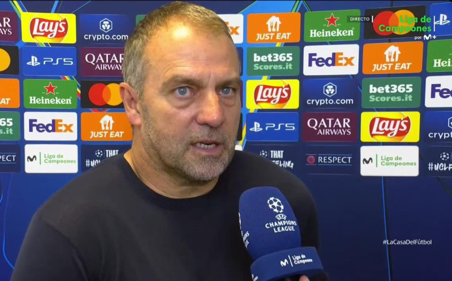 “Më trishton vetëm diçka, ia thashë edhe në sy”! Hansi Flick i pakënaqur nga arbitri: Kur ishte situata 50/50, e dërgonte në favor të Interit